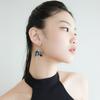 Lovuee Black Angel Wing Earrings