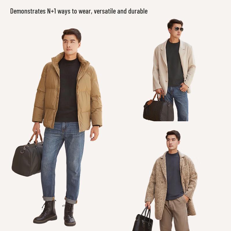 Men's Thermal Camel Fleece Silk Blend Base Layer