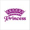Cute  Pink Princess Crown Vinyl Sticker Car Window Decoration, Elegant Lady Girls Car Decals Laptop Stickers Decor