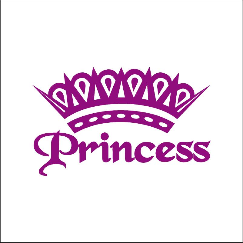 Cute  Pink Princess Crown Vinyl Sticker Car Window Decoration, Elegant Lady Girls Car Decals Laptop Stickers Decor