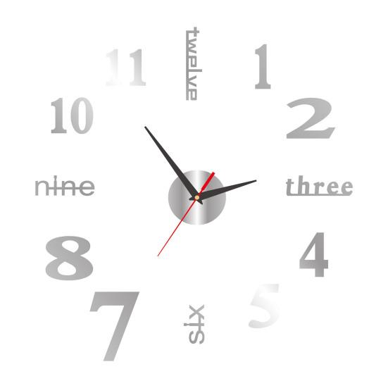 Rahmenlose Acryl 3D Wanduhr Modern Geräuschlos DIY Heim Büro Schlafzimmer Wohnzimmer Innen Digital Analog Uhr Dekoration