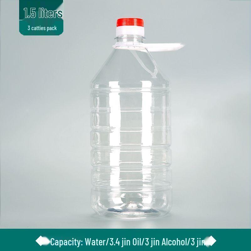 Ensemble de barils/bouteilles/pots en plastique alimentaire transparent pour huile et vin