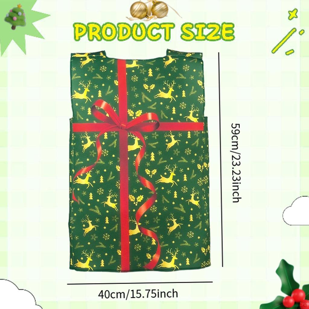 Christmas Gift Box Costume Creative Holiday Accessories for Party