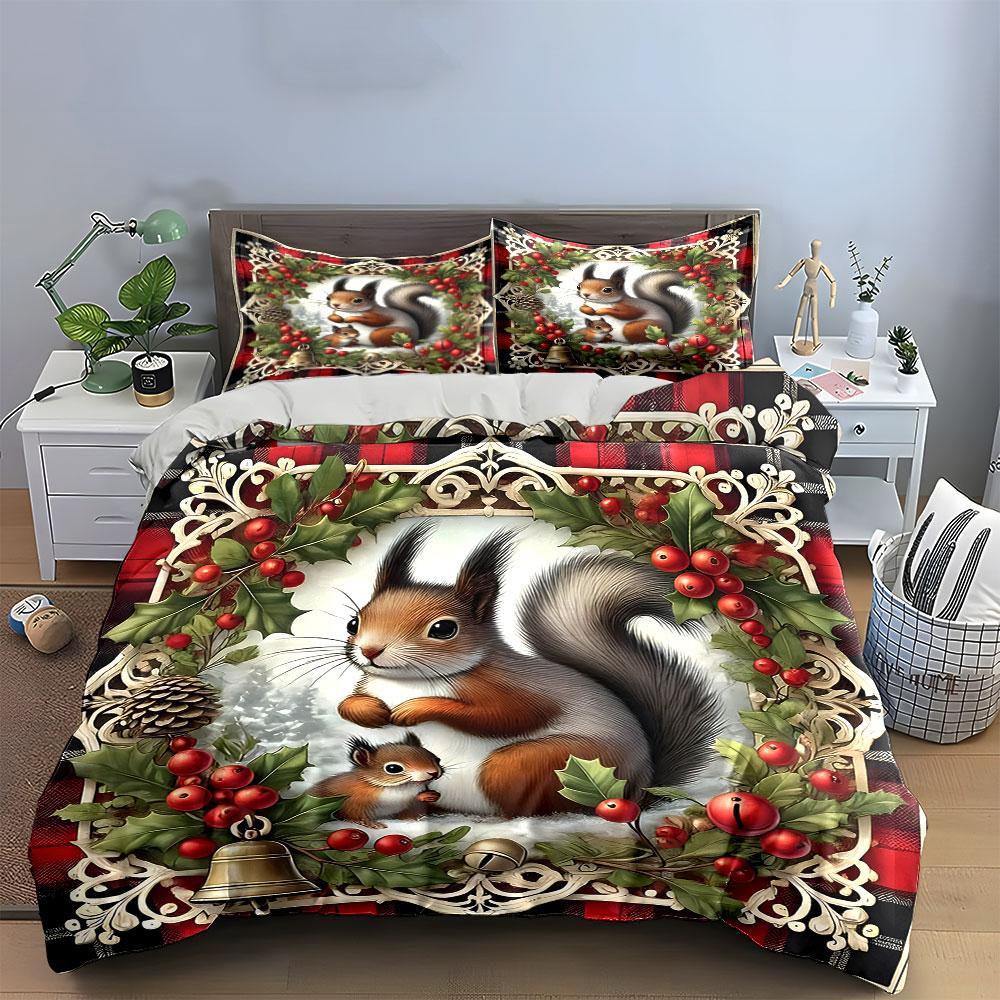 Whimsical woodland harmony Bedding sets Duvet cover sets Duvet covers Pillowcases(1*Duvet Cover 2*Pillowcases without duvet insert)