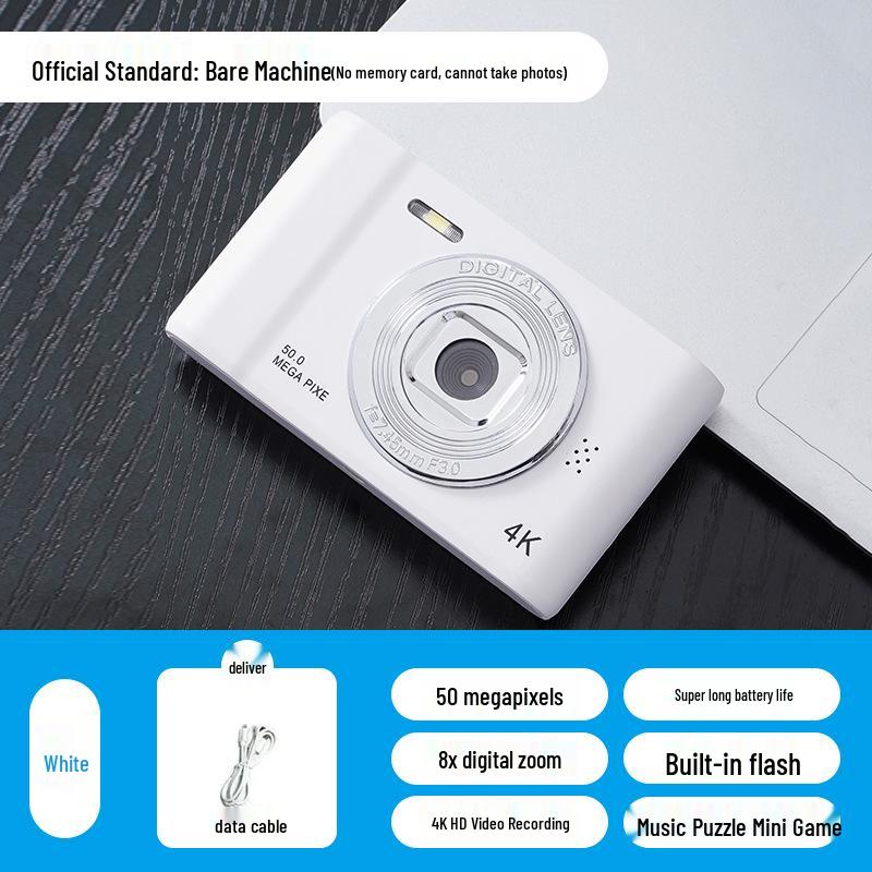 

4K Міні HD Цифрова камера: Портативна карткова камера початкового рівня з високою роздільною здатністю для студентів та подорожей