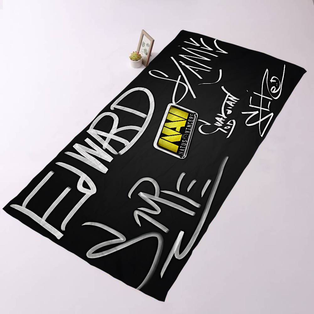 Navi Natus Vincere Microfiber Blanket Quick Drying Beach Towels Oversized Printing Super Absorbent Pool Towel Blanket