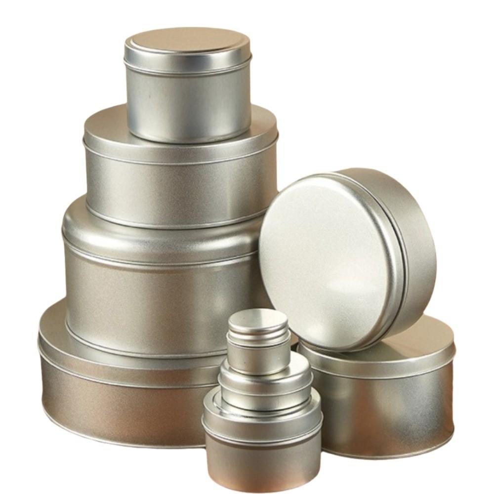 DIY Silver Tin Box Empty Multi Color Storage Box Portable Small Item Empty Can Candy Storage
