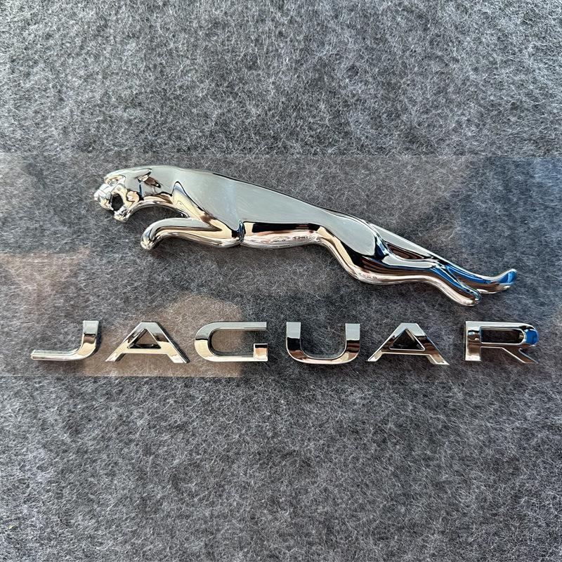 Suitable for Jaguar XJXJLXEXFFPACEFTYPE Rear Trunk Labeling Leopard English Logo Car Logo