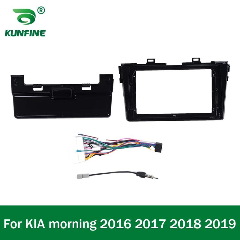 Car GPS Navigation Stereo For KIA Morning 2016 2017 2018 2019 Radio Fascias Panel Frame Fit 2Din 9 Inch In Dash Headunit Screen