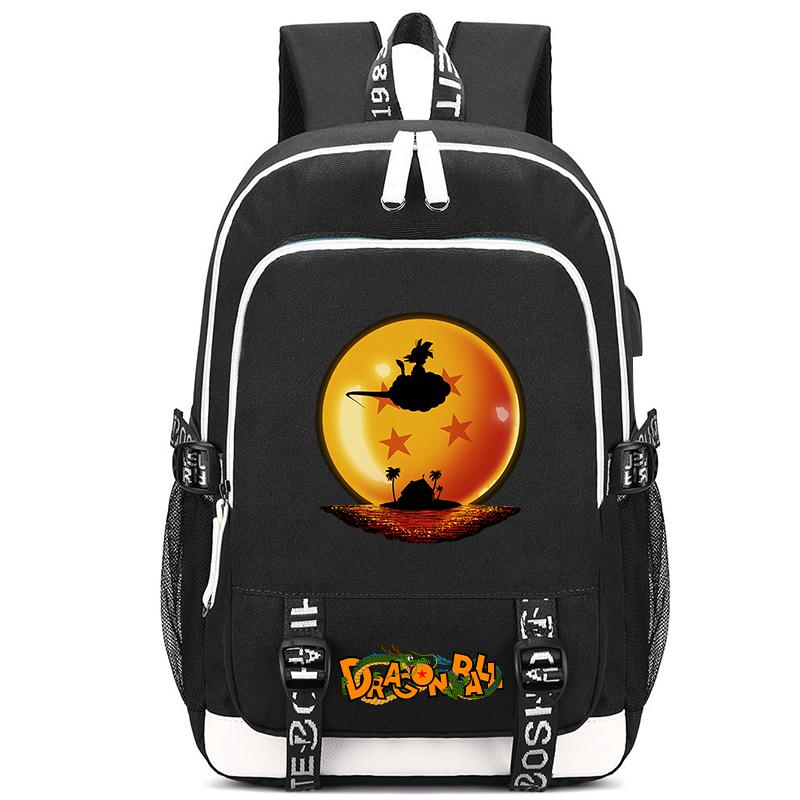 Anime Dragon Ball Drukowana Torba Szkolna Unisex Plecak dla Chłopca Dziewczynki Powrót Do Szkoły Torba Książki Duża Pojemność Uczeń Goku Torba Mężczyźni Kobiety Torba Podróżna Mochila