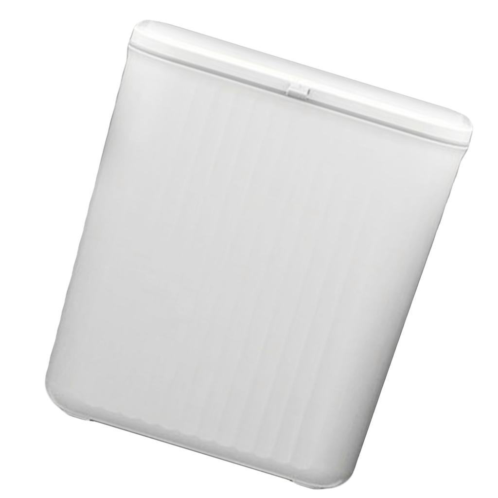 Mülleimer zum Aufhängen an der Wand, mit Schiebedeckel, kleiner Küchenabfallkorb für Schlafzimmer und Badezimmer, 9 l, weiß