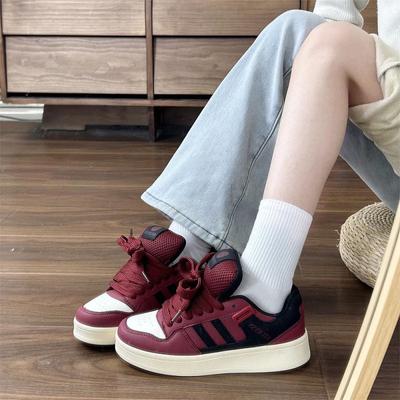 Korean Version of Dopamine Platform Fashion Bread Shoes Women's Ins Tide 2025 Spring New Student Versatile Casual Board Shoes
