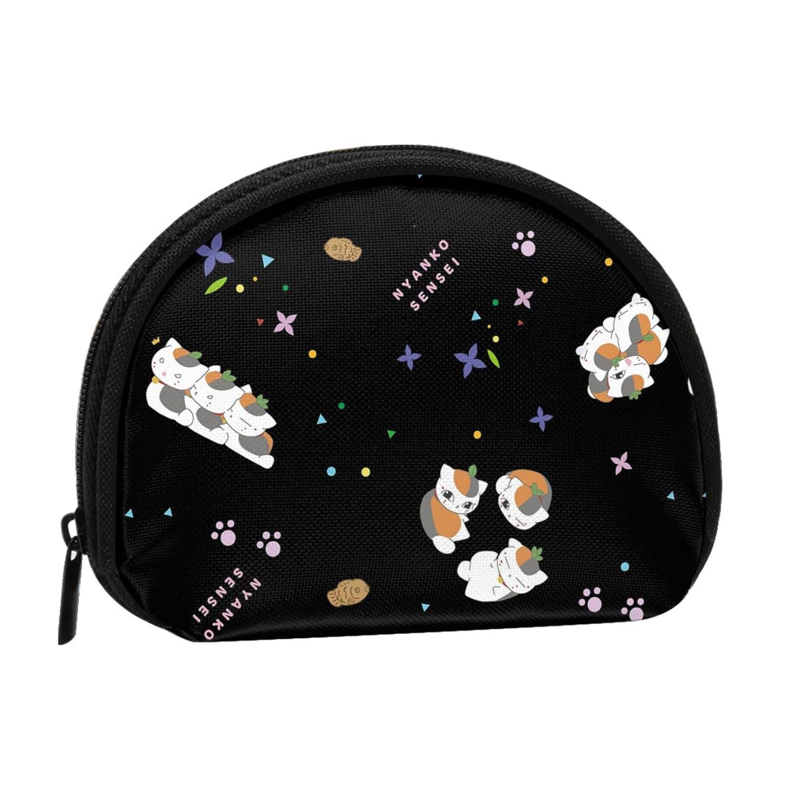 

[Champi] Coin Case, Nyanko Sensei Cat, Cute Mini Wallet, Coin Purse, Card Case, Bill Compartment, Small, Compact, for Men and Women