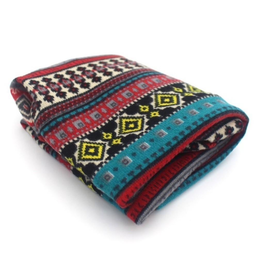 Contrasting Colors Turban Hats Plaid Print Casual Hedging Cap Gifts Pullover Hat  Autumn and Winter