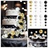 48Pcs Balls Cake Topper Decorations Cupcake Toppers Foam Balls Cake Decorations for Birthday Party Wedding Anniversary Decor