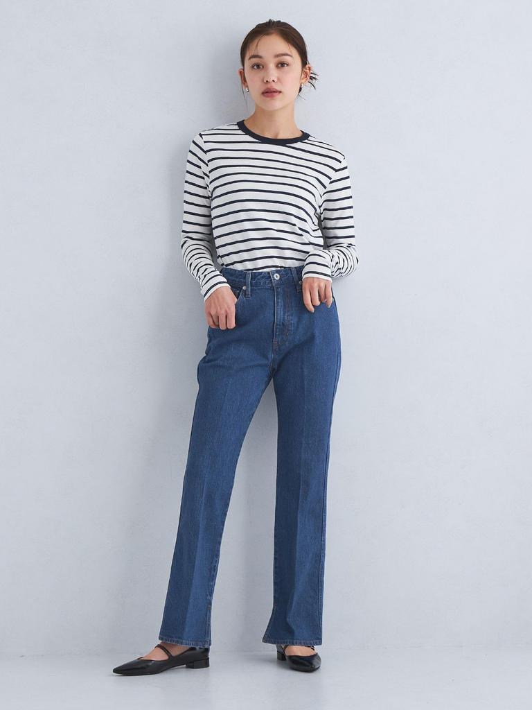 United Arrows Green Label Relaxing Women's Denim Pants, Sizes Short/Tall, 36146992631 7590, Cobalt (75), XL (42)