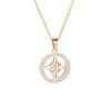 Witch's Knot Micro Fashion Light Luxurious Hollow Jewelry Pendant Necklace