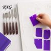 Color Mixing Spatula Set 5Pcs Palette Knife with 6 Paint Scraper, Stainless Steel Durable Scrapers Knife, Oil Metal Knives for Texture Art Blending