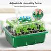 5pcs Seedling Trays Seed Starter Kit Mini Propagator Plant Grow Kit with Humidity Vented Domes and Base for Seeds Starting