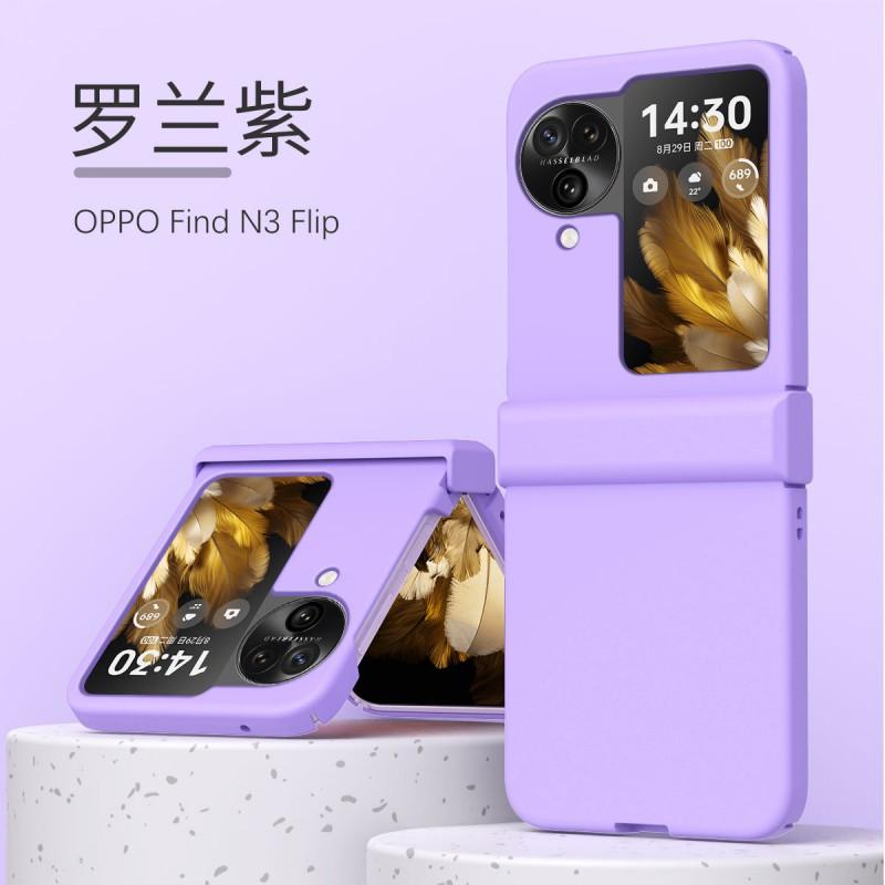 Full Coverage Shockproof Case OPPO Find N3 Flip Matte Macaron Colors PC Hard Shell With Magnetic Anti-Scratch Design