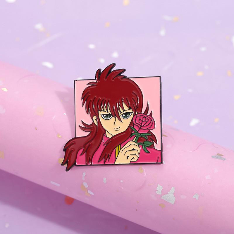 Anime Vibrant Japanese Themed Alloy Cartoon Character Enamel Pin Brooch Collectors For