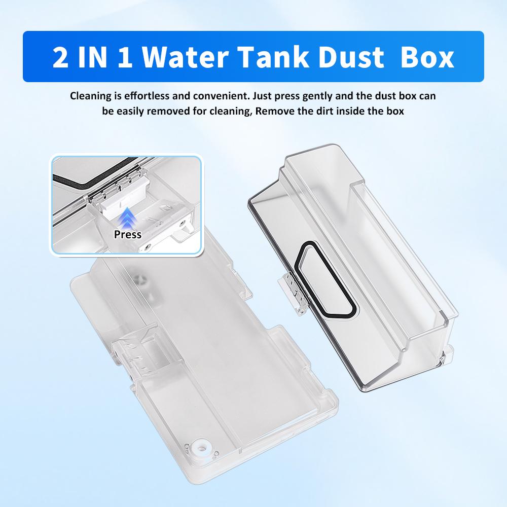 2 in 1 Water Tank Dust Filtering Box For Xiaomi Mijia G1 Mop Essential MJSTG1 G1 Robot Vacuum Cleaner Replacement Spare Parts