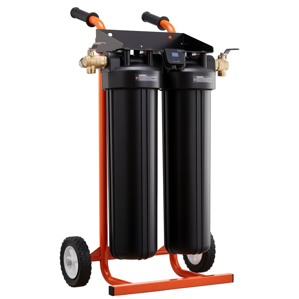 Deionized Water System for Car Wash, Spotless Car Wash Water System with 2 X 4L DI Resin, Bypass Valve & TDS Meter, Portable Sport-Free Water