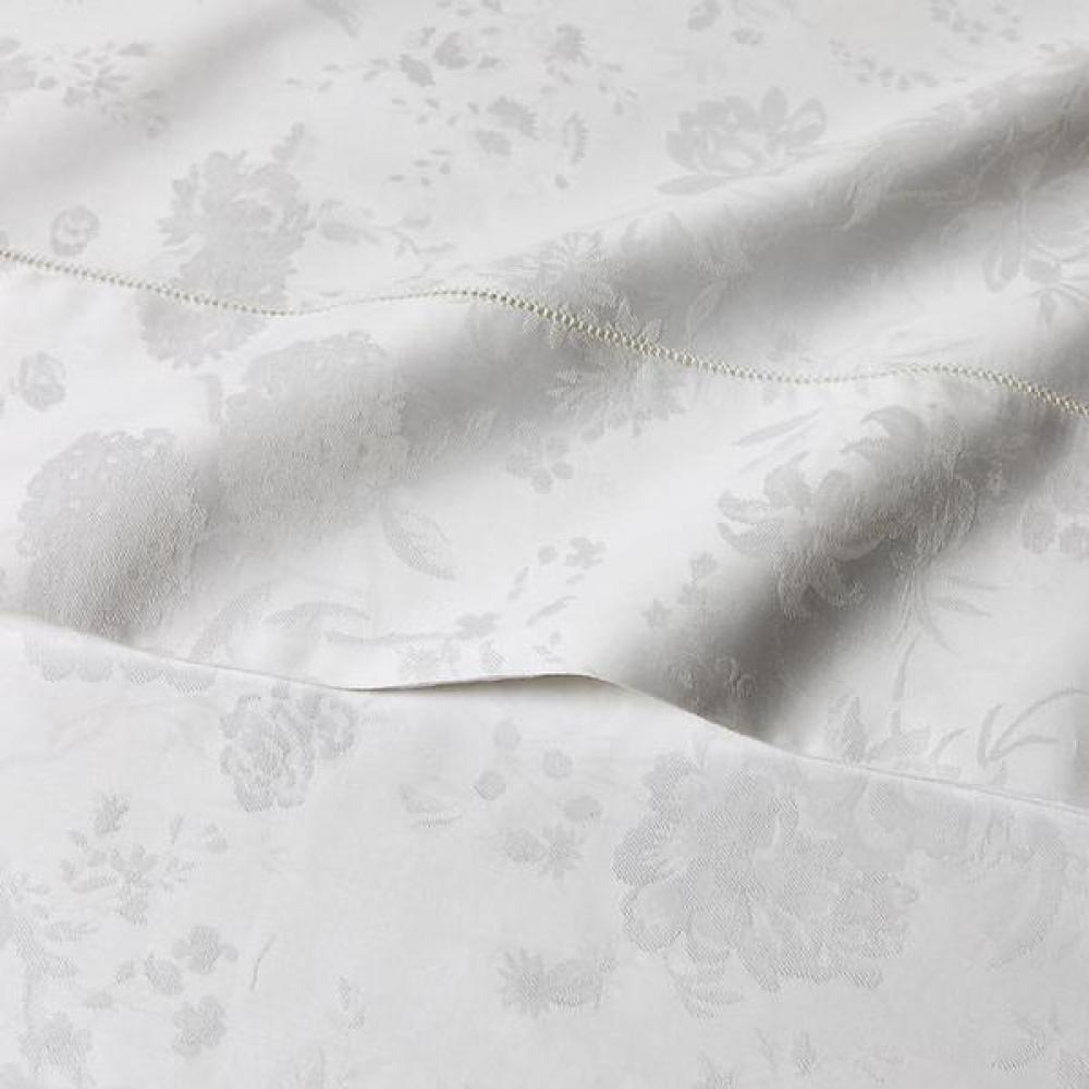 Ralph Lauren Organic Cotton Bethany Jacquard Sheet Hmrlbedhr223026250