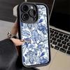 Phone Case for iPhone 17 Air 16E 15 16 Pro Max Blue And White Porcelain Pattern Cover 14 Plus 13 12 Mini Soft Shell Silicone Fun