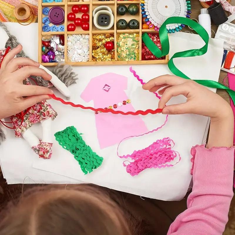 15 Yard Dalga Kenarlı Şerit Kendin Yap Giyim S şeklinde Elbise Süslemesi Geniş Zikzak Şerit Dekorasyon İçin Kullanılır 5mm Genişlik