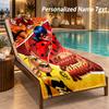Miraculous Ladybug Custom Name Beach Towel Large Soft Towel for Indoor Bathroom Outdoor Beach