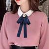 Bow Tie for Women Accessory Shirt Suit Adjustable Elastic Band Classic Polyester Easy