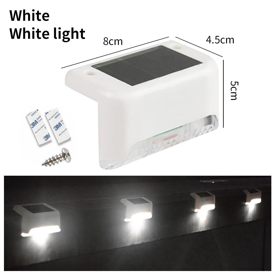 LED Solární Schodišťové Světlo Vodotěsné Průchod Terasa Nádvoří Zábradlí Schodové Světlo pro Venkovní Zahradní Okraje Terasa Plotové Světlo