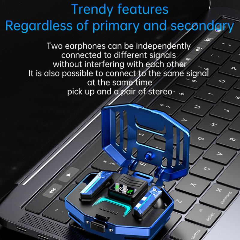 Nowy model prywatny Mechaniczna czułość metalu TWS Opóźnienie redukcji szumów Bezprzewodowy Bluetooth 5.3