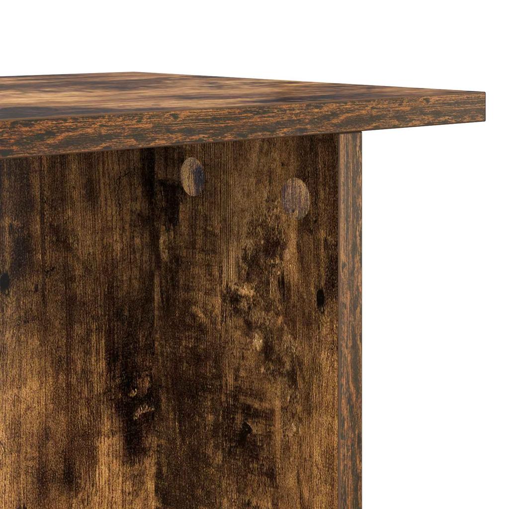 Coffee Table Smoked Oak 40 X 30 X 49 Cm Engineered Wood