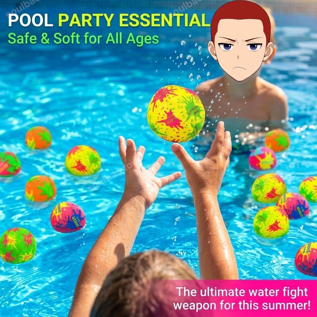 20-50pcs Absorbent Throwing Cloth Balls Reusable Summer Beach Pool Water Toys Swimming Party Favors for Water Play