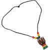 Djembe Drum Instrument Necklaces Mini Pendant African Drum Wood African Bongos Percussion Necklace for Teens Men Women Charms