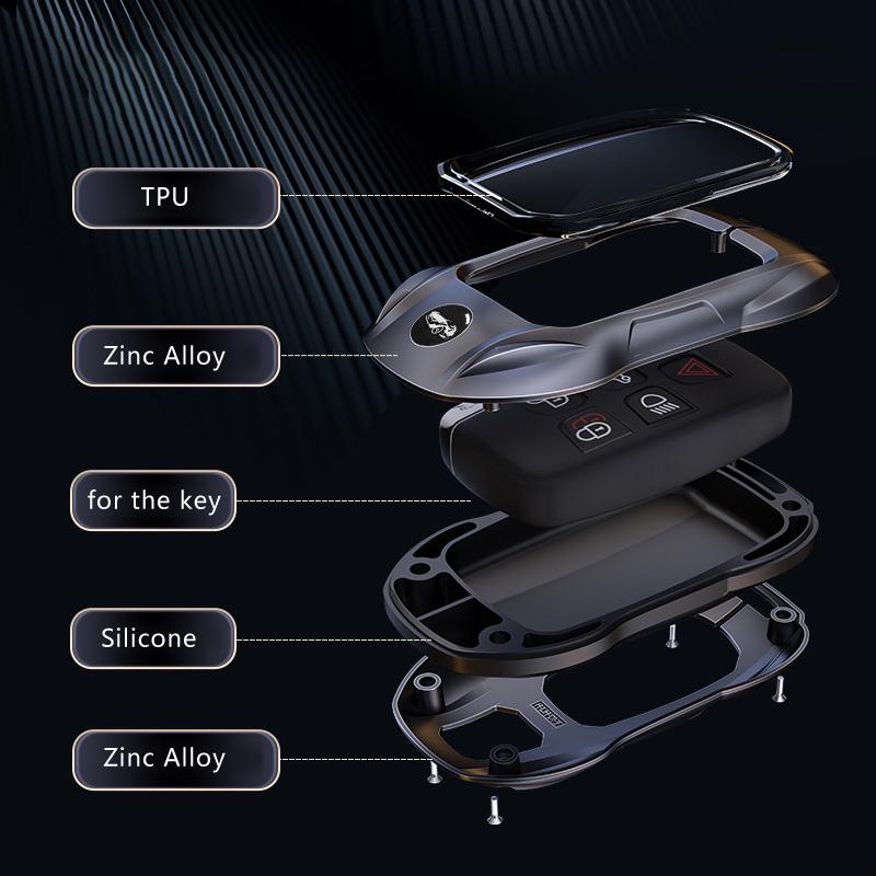 Car Key Case Shell Cover Fob for Land Rover Range Rover Sport Evoque Freelander Velar Discovery 4 LR2 LR4 for Jaguar XJ XF XJL