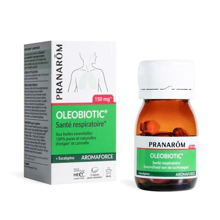 Capsules Oleobiotic Santé Respiratoire Aromaforce Pranarôm - 15 Capsules COMPLEMENT TONUS - COMPLEMENT VITALITE
