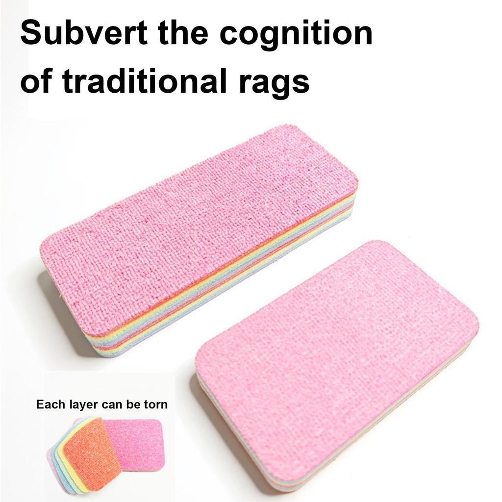 multilayers Tearable Cleaning Cloth Thickened Kitchen Cleaning Towel Strong Absorbent Dish Rags Tableware Home Wipe Cloth