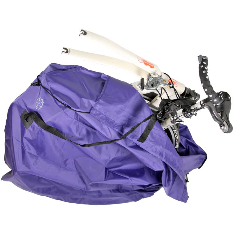 Earlney Gomar (R250) Vertical Lightweight Bicycle Bag Edo Purple Frame Cover, Sprocket Cover, Bicycle Manual Included