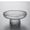 Kreativität Relief Textur Glas Obstschale Snackteller Salat Dessert Kuchenform Erfrischungsserviertablett Küchenaufbewahrung