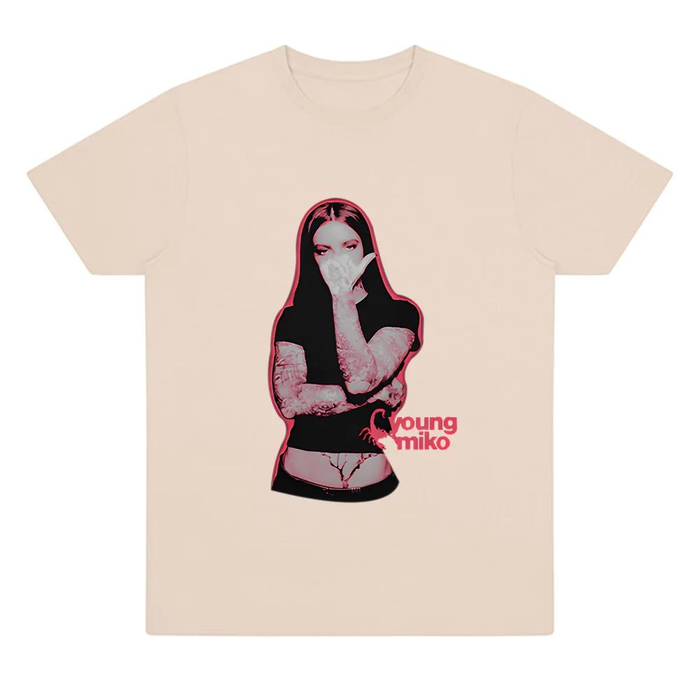Young Miko Tee Hip Hop Skateboard Street T-Shirts Women Men Comfort Breathable Top Fashion Oversize T-shirt