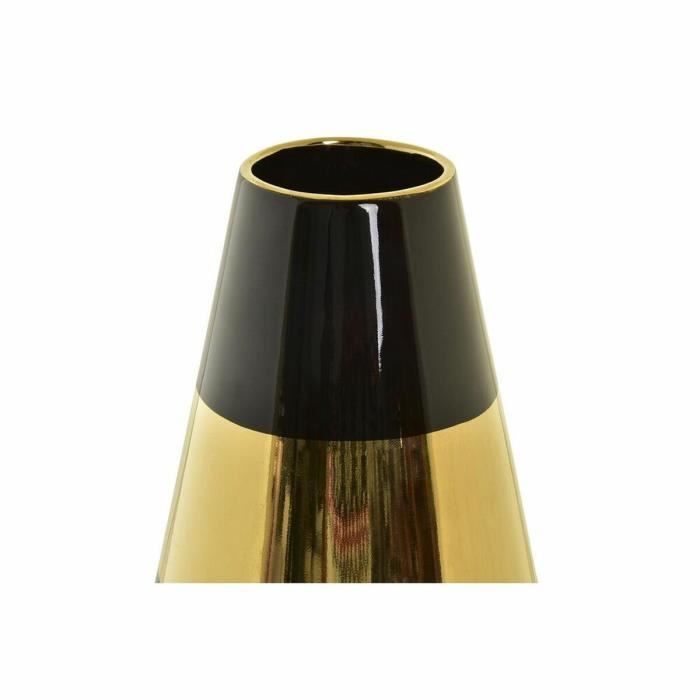 Vase - Modernes Design - Zweifarbig Gold - 35 cm - Porzellan - Dekorative Objekte