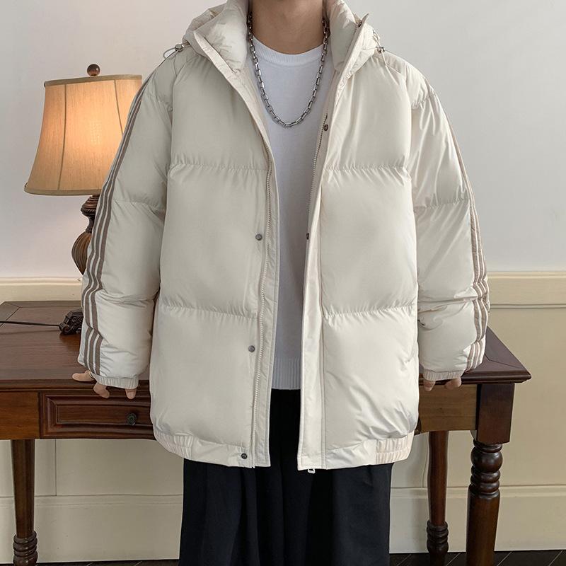 Winterliche Baumwolljacke für Herren, trendige lockere kurze verdickte Jacke, Baumwolljacke für junge Paare, koreanische Version der Herren-Pufferjacke