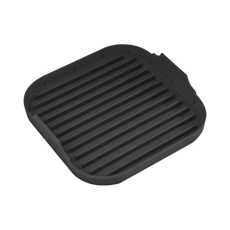Vassoio per Cottura Bacon in Silicone Uso Forno a Microonde Risparmio di Spazio Colazione nero