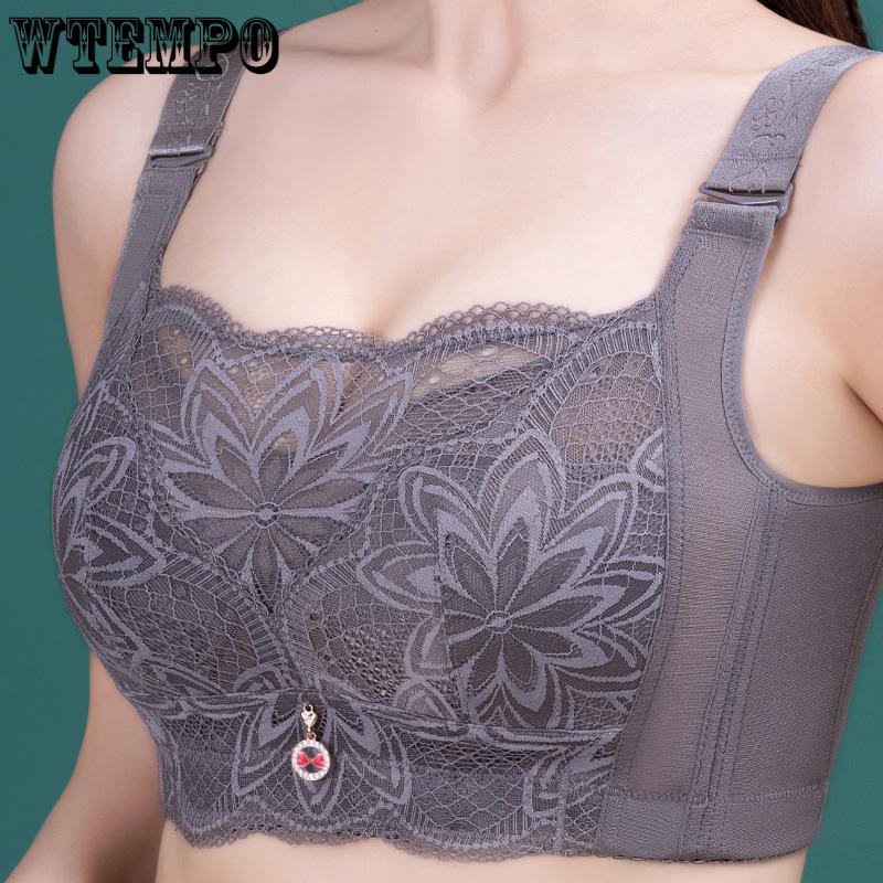 

Thin Adjustable Gathering Bra for Women Breast Collection Plus Size Anti Sagging Bra Women s Summer Bra 44/100E червоний