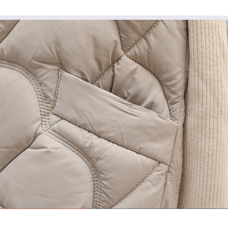 Autumn Winter Women's Thin Stand-Up Collar Down Vest Slim Short Style Warm & Casual Down Cotton Vest