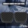 Pad Brake Clutch Pedal Replacement Rubbers 2pcs Black Easy Installation Motorcycle Accessories For Honda For Civic