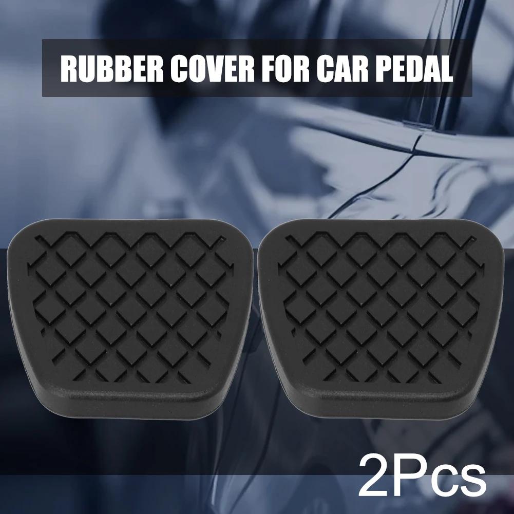 Pad Brake Clutch Pedal Replacement Rubbers 2pcs Black Easy Installation Motorcycle Accessories For Honda For Civic